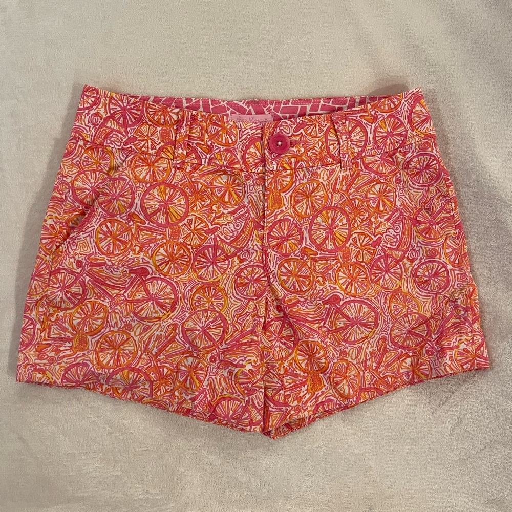 Lilly Pulitzer Bicycle Print Shorts !!! Size 0